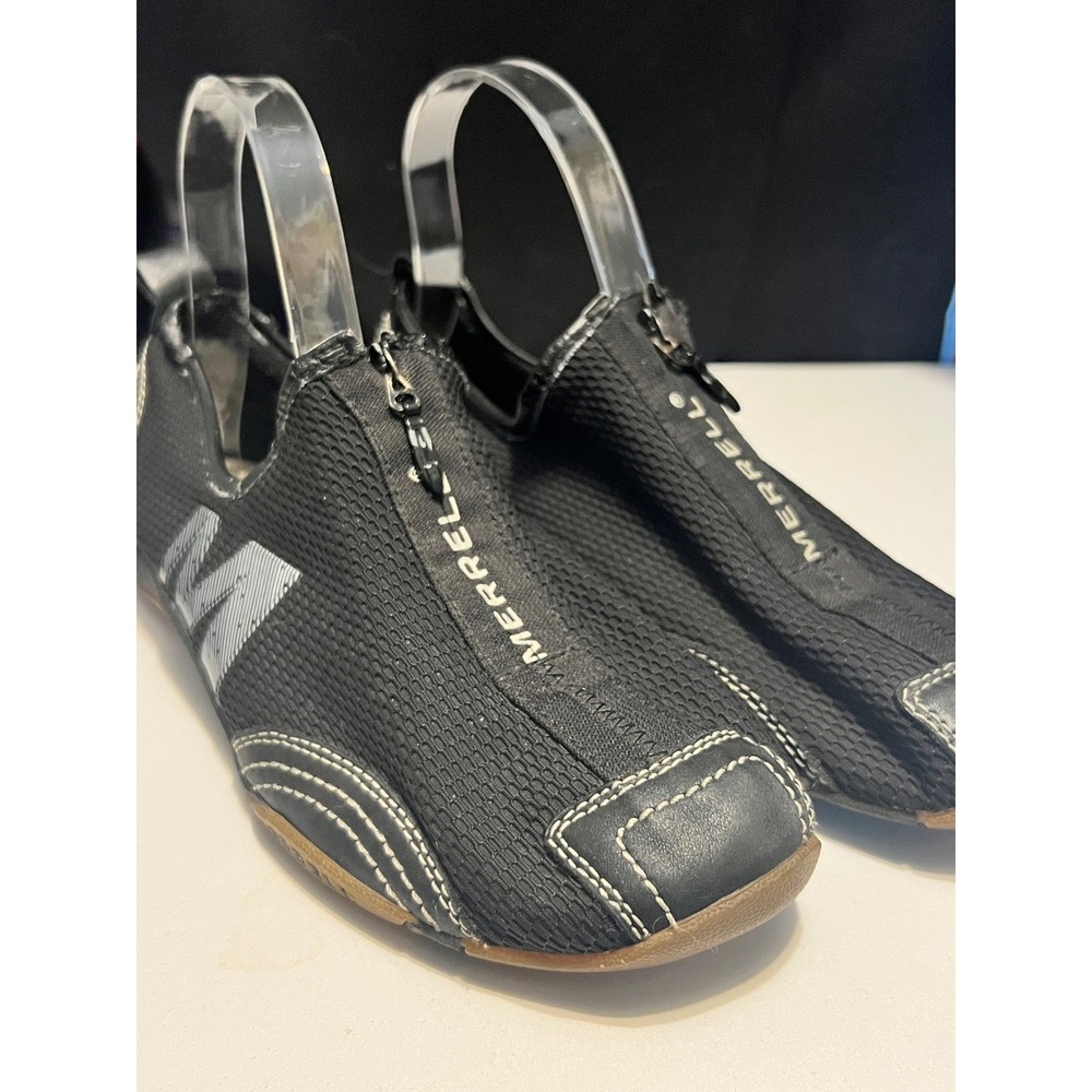 Merrell Barrado Black‎ Zipper Mesh Athletic Minimalist Sneakers Womens Size 7.5
